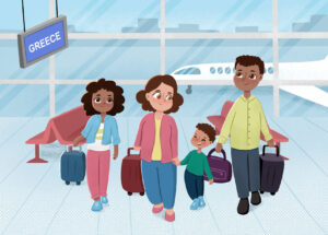 ilustração infantil cartoon livros didáticos